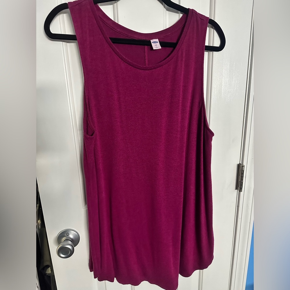 Magenta tunic top